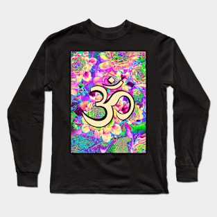 Colourful Vibrant Om Hindi Graphic Long Sleeve T-Shirt